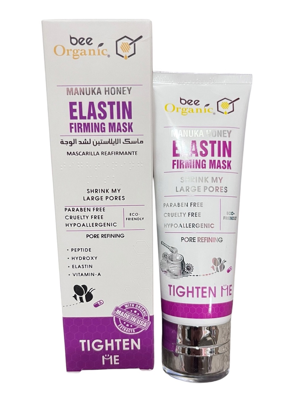 Bee Organic Manuka Honey Elastin Firming Mask NEW